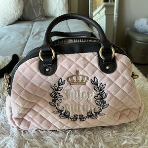 Juicy Couture Blush Quilted Satchel